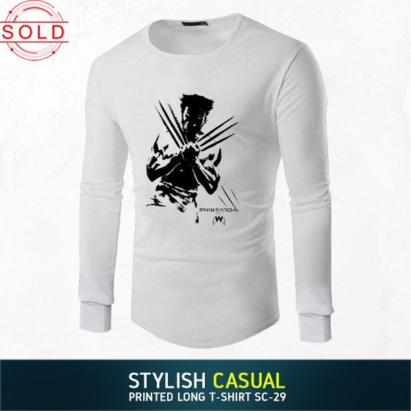 Stylish Casual Printed Long T-shirt SC-29